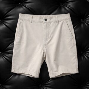Caribbean Light Gray Flat Front Shorts